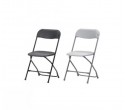 Mobilier chaises pliantes blanches ou noires